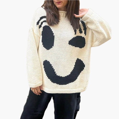 Comfortabele artistieke stijl trui voor dames – Ontspannen en originele look