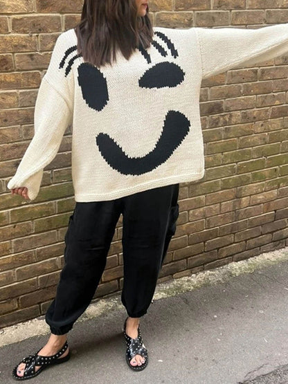 Comfortabele artistieke stijl trui voor dames – Ontspannen en originele look