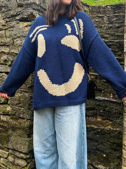 Comfortabele artistieke stijl trui voor dames – Ontspannen en originele look