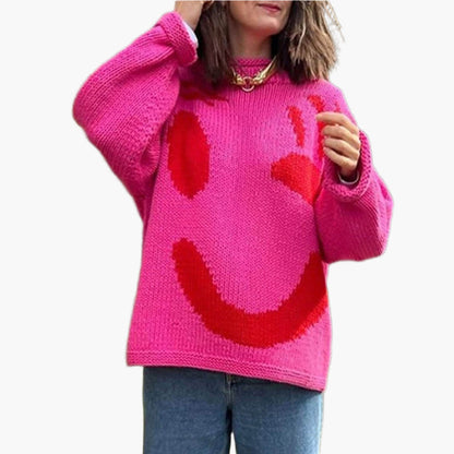 Comfortabele artistieke stijl trui voor dames – Ontspannen en originele look