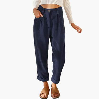 Pantalon ample taille haute femme style décontracté chic pour usage quotidien