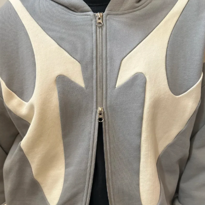 Brendan – Felpa con Cappuccio Patchwork Tribale da Uomo