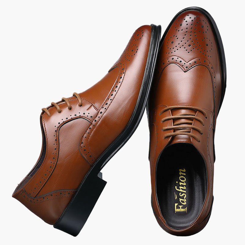 Chaussures habillées homme Oxford brogue classique pour occasions formelles et business