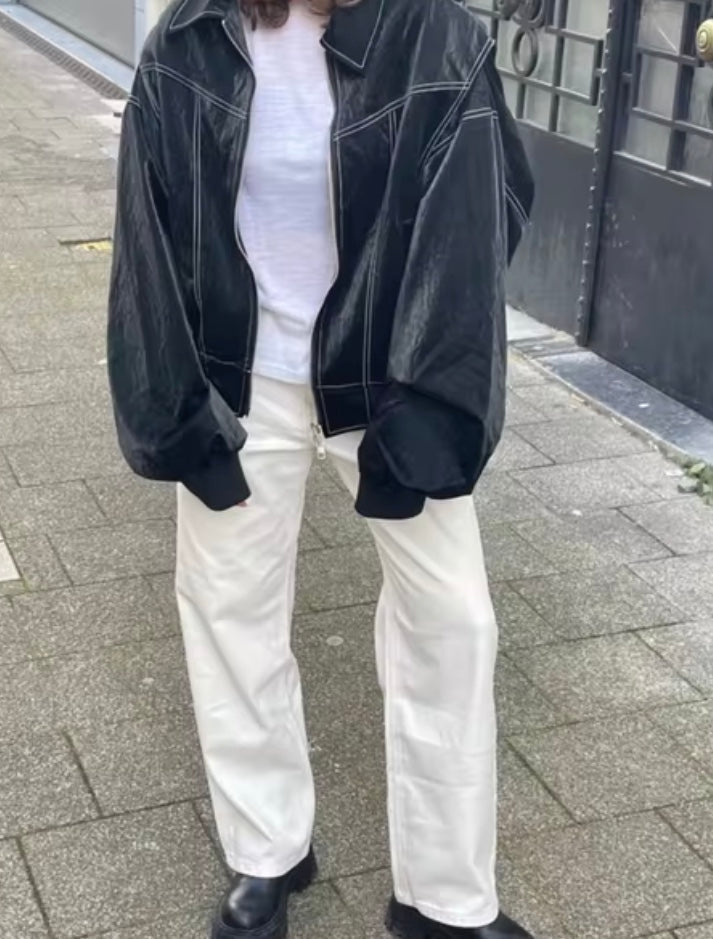 Kurtka bomber oversize streetwear damska – styl miejski casual