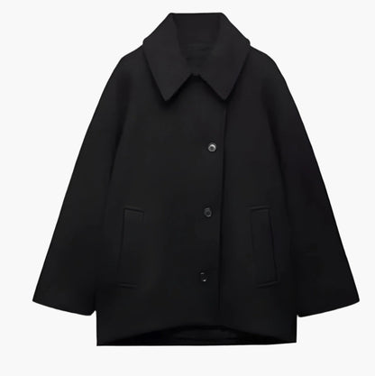 Abrigo oversize para mujer estilo urbano chic – Ideal para salidas elegantes y cotidianas
