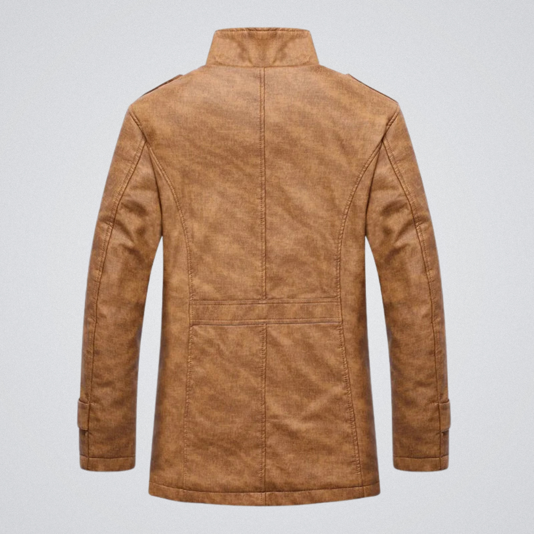 Giacca invernale uomo stile urbano con fodera calda e collo alto – Eleganza casual e comfort quotidiano