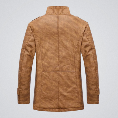 Giacca invernale uomo stile urbano con fodera calda e collo alto – Eleganza casual e comfort quotidiano
