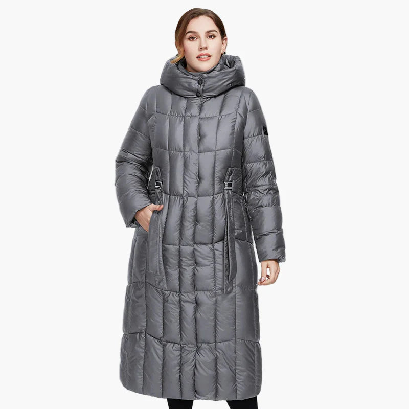 Cappotto Piumino Lungo Donna Taglia Grande Elegante Inverno Urbano