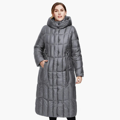 Cappotto Piumino Lungo Donna Taglia Grande Elegante Inverno Urbano