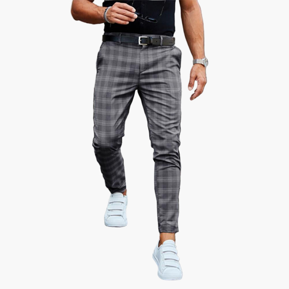 Herren-Chino mit Karomuster – Lässig und elegant