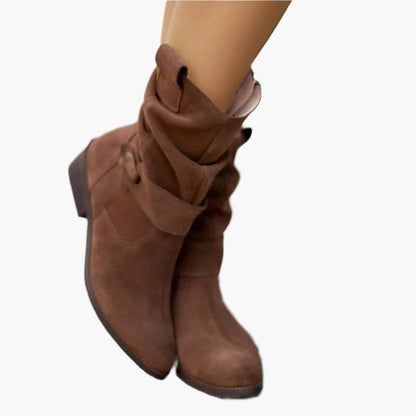 Women's Casual Style Low Shaft Boots with Zipper Closure - Ideal for Everyday and Office Use