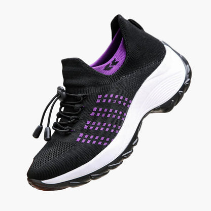 Baskets de marche confort orthopédique pour femme, style sport, usage quotidien