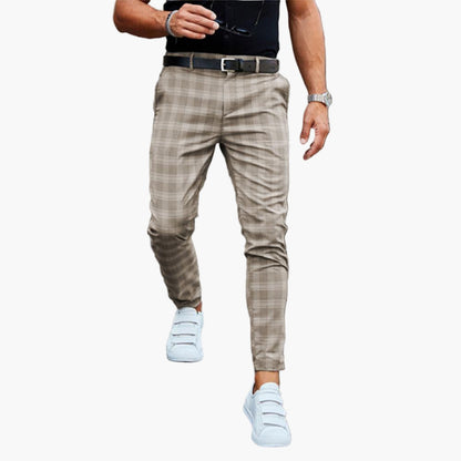 Herren-Chino mit Karomuster – Lässig und elegant