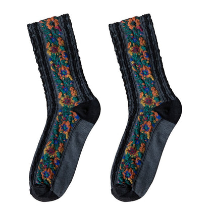 LuxeSock - Fugtabsorberende Blomsterstrømper
