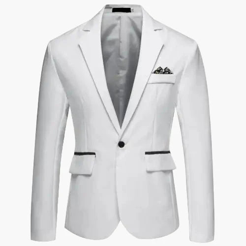 Chaqueta de traje elegante para hombre, corte slim, para ocasiones formales y veladas