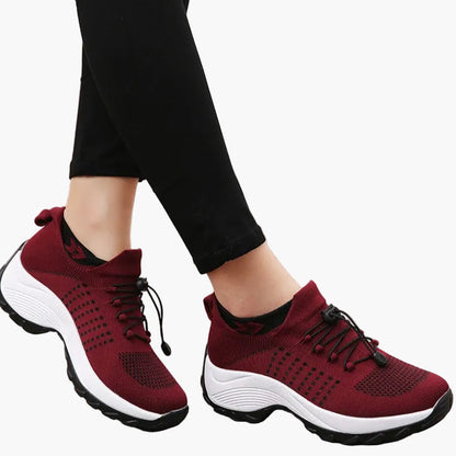 Baskets de marche confort orthopédique pour femme, style sport, usage quotidien