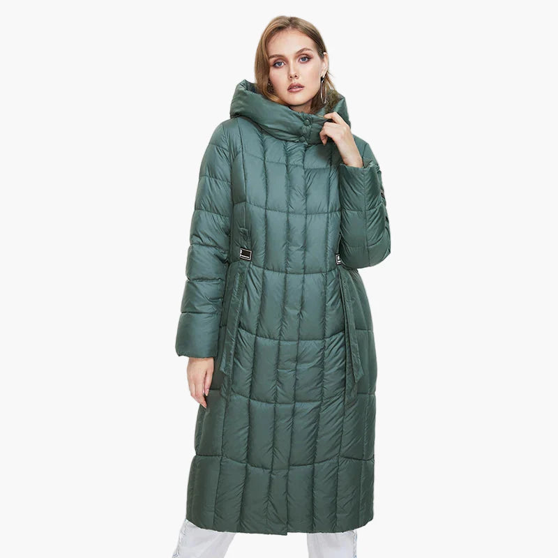 Cappotto Piumino Lungo Donna Taglia Grande Elegante Inverno Urbano