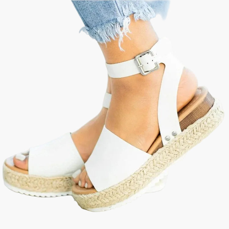 Sandales compensées à plateforme pour femme – Style espadrille moderne et confortable