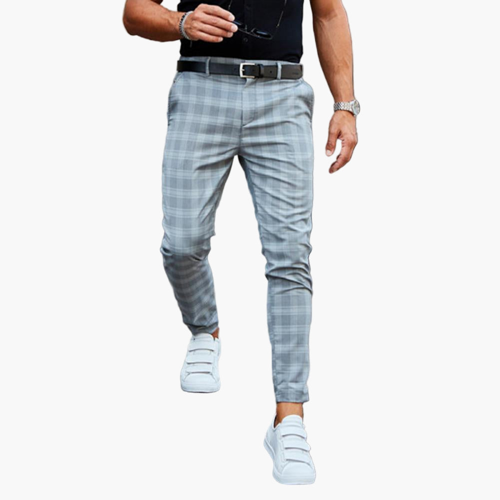 Herren-Chino mit Karomuster – Lässig und elegant