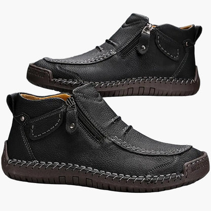 Chaussures homme montantes décontractées à fermeture éclair – Style urbain polyvalent