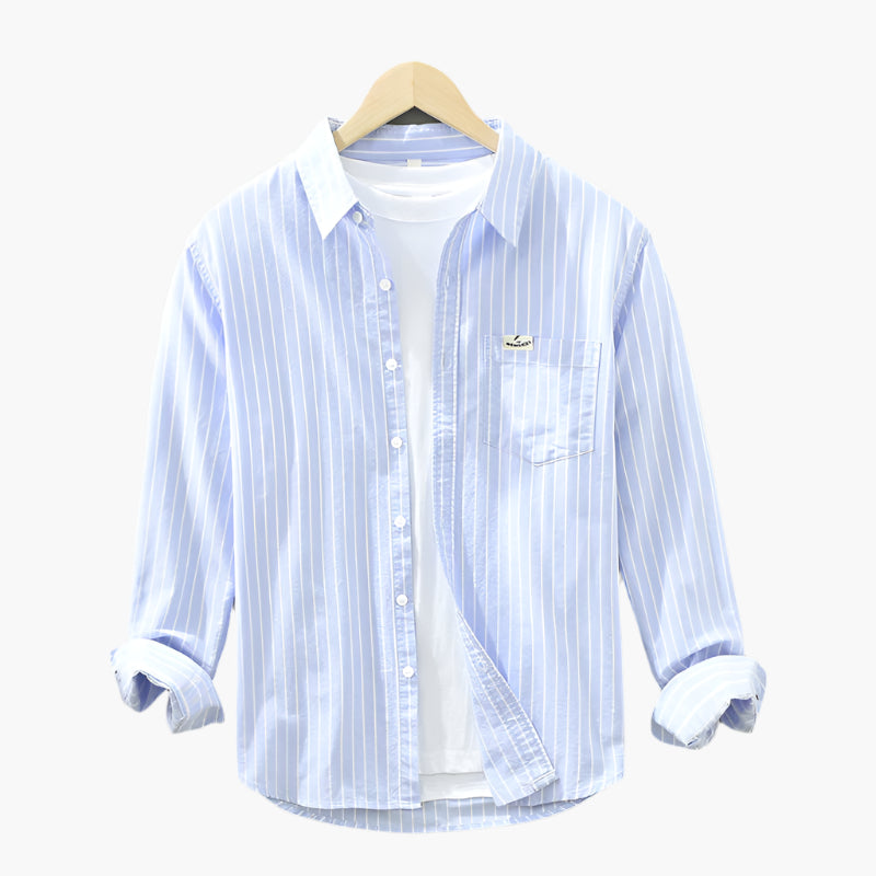 Chemise à Rayures Homme Style Décontracté Élégant Été