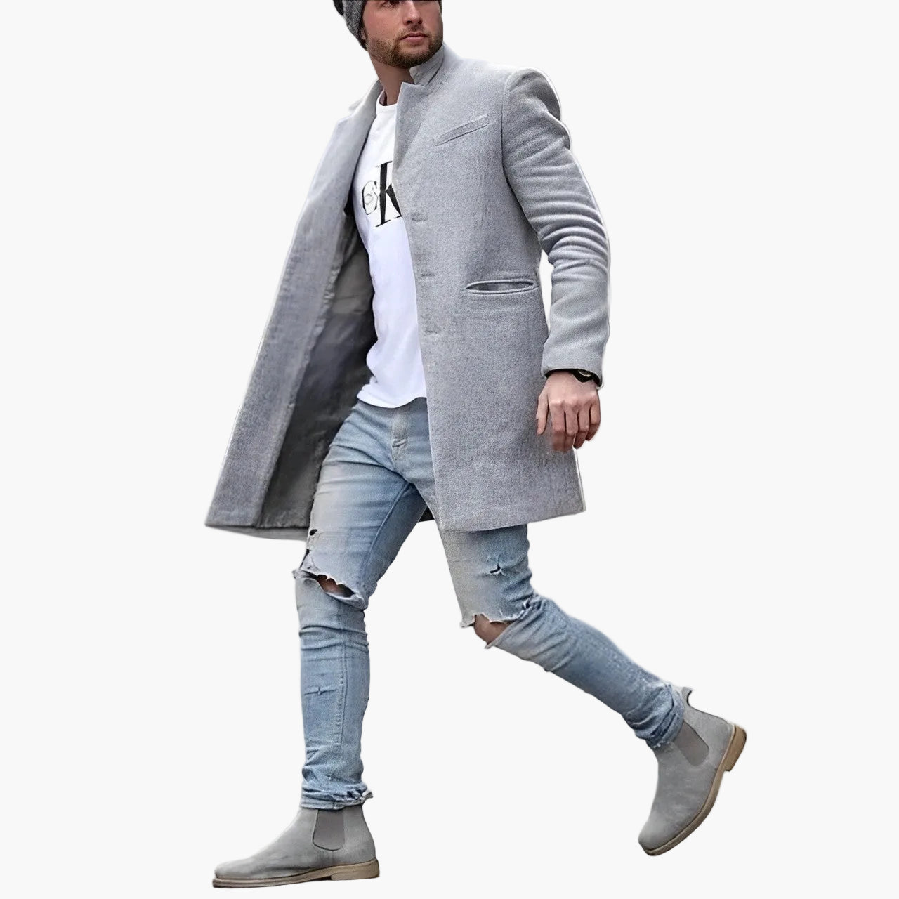 Cappotto Uomo Elegante Stile Moderno Cittadino – Ideale per la Città e le Uscite