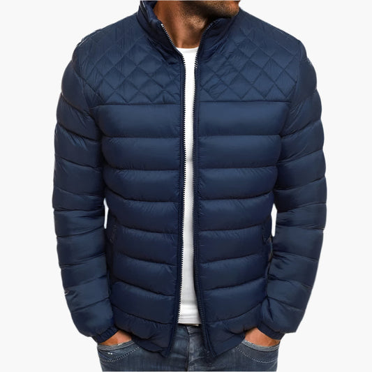 Chaqueta acolchada impermeable y cortavientos para hombre – Estilo urbano versátil para exteriores