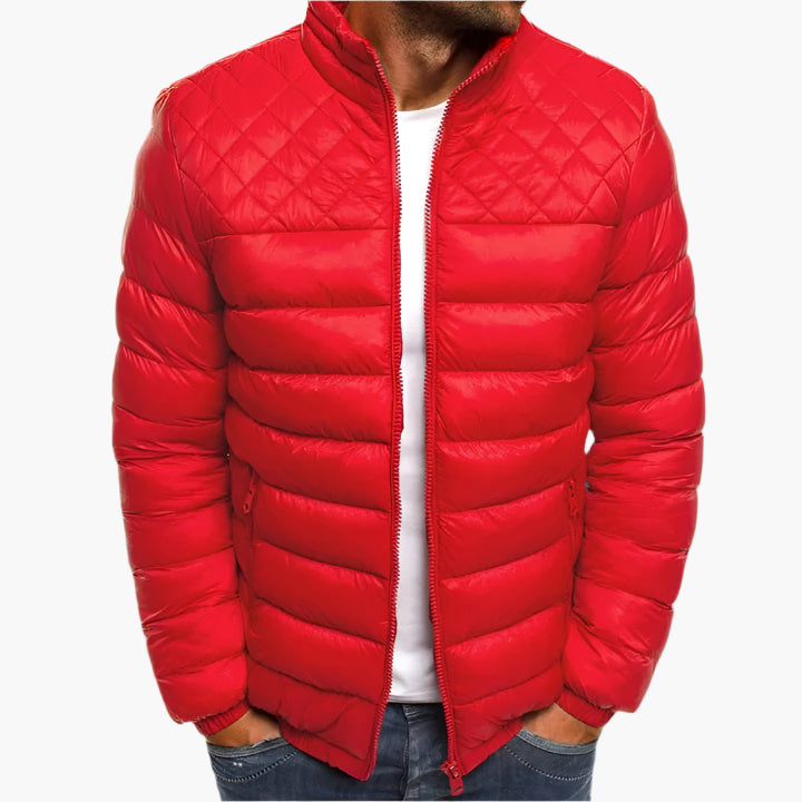 Waterproof and windproof quilted jacket for men – Versatile urban outdoor style