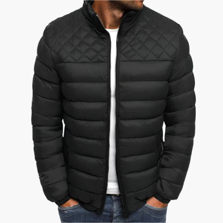 Waterproof and windproof quilted jacket for men – Versatile urban outdoor style