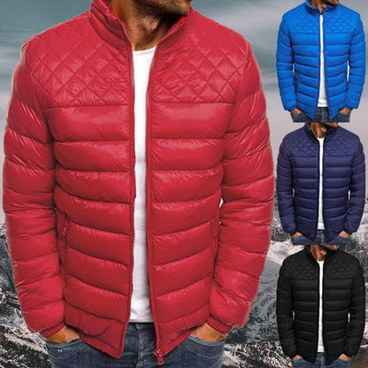Waterproof and windproof quilted jacket for men – Versatile urban outdoor style