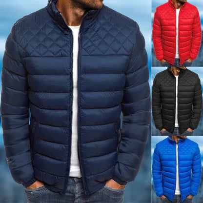 Waterproof and windproof quilted jacket for men – Versatile urban outdoor style