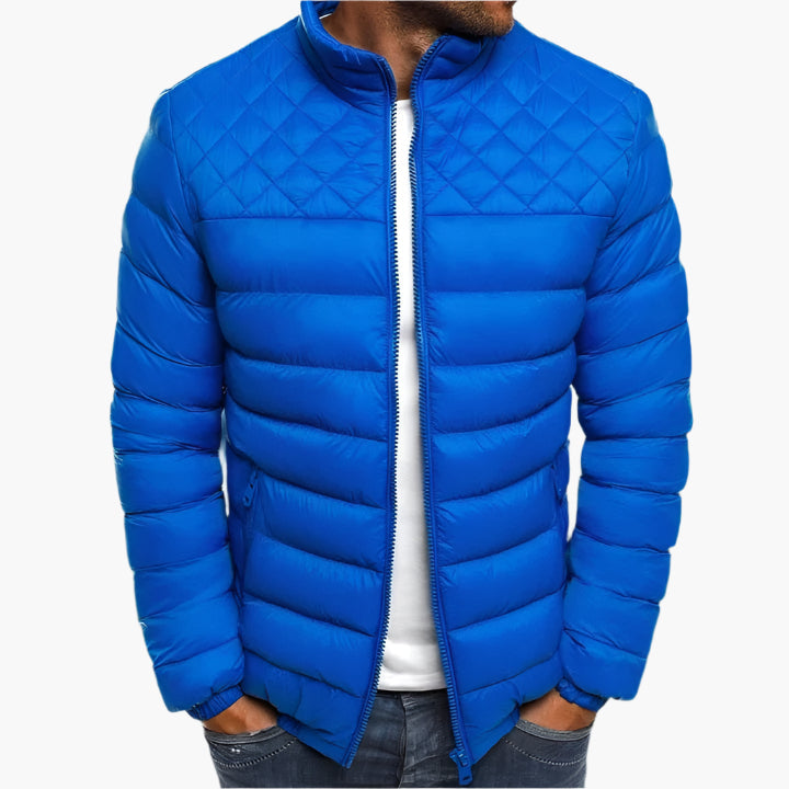 Waterproof and windproof quilted jacket for men – Versatile urban outdoor style