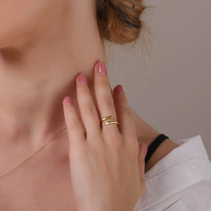 Stephanie – Verstellbarer Umarmungsring für Damen