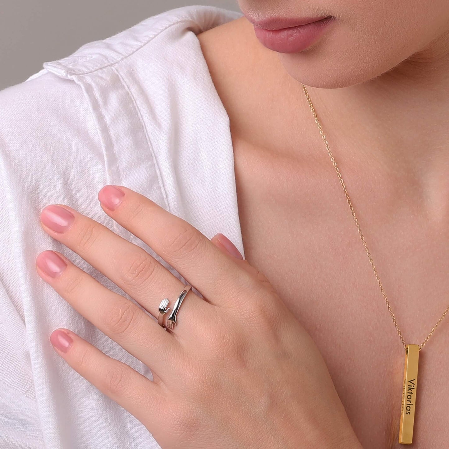 Stephanie – Verstellbarer Umarmungsring für Damen