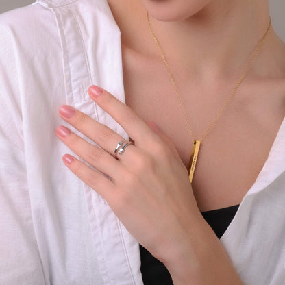 Stephanie – Verstellbarer Umarmungsring für Damen
