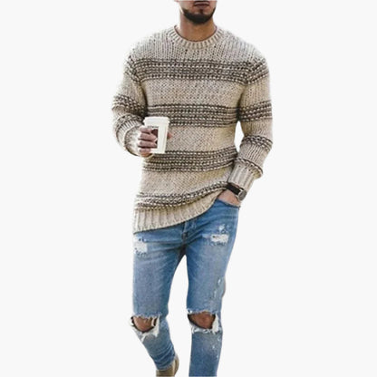 Thick knit sweater Nordic style for men – Casual and elegant for winter