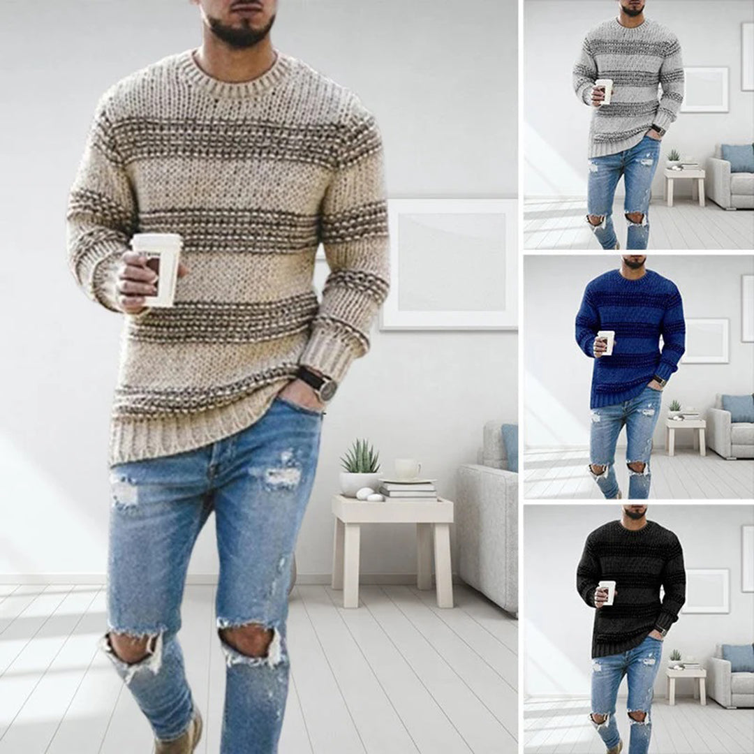 Thick knit sweater Nordic style for men – Casual and elegant for winter
