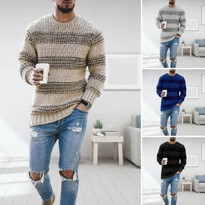 Thick knit sweater Nordic style for men – Casual and elegant for winter