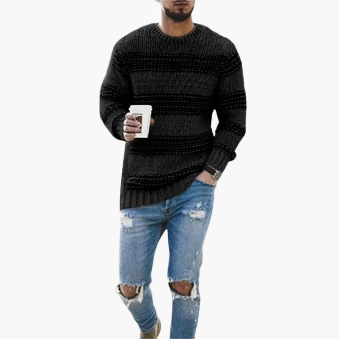 Thick knit sweater Nordic style for men – Casual and elegant for winter