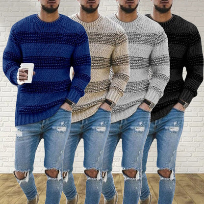 Thick knit sweater Nordic style for men – Casual and elegant for winter