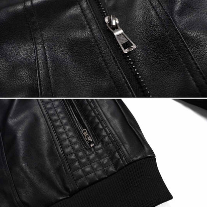 Veste Motard à Capuche pour Homme Style Urbain Décontracté