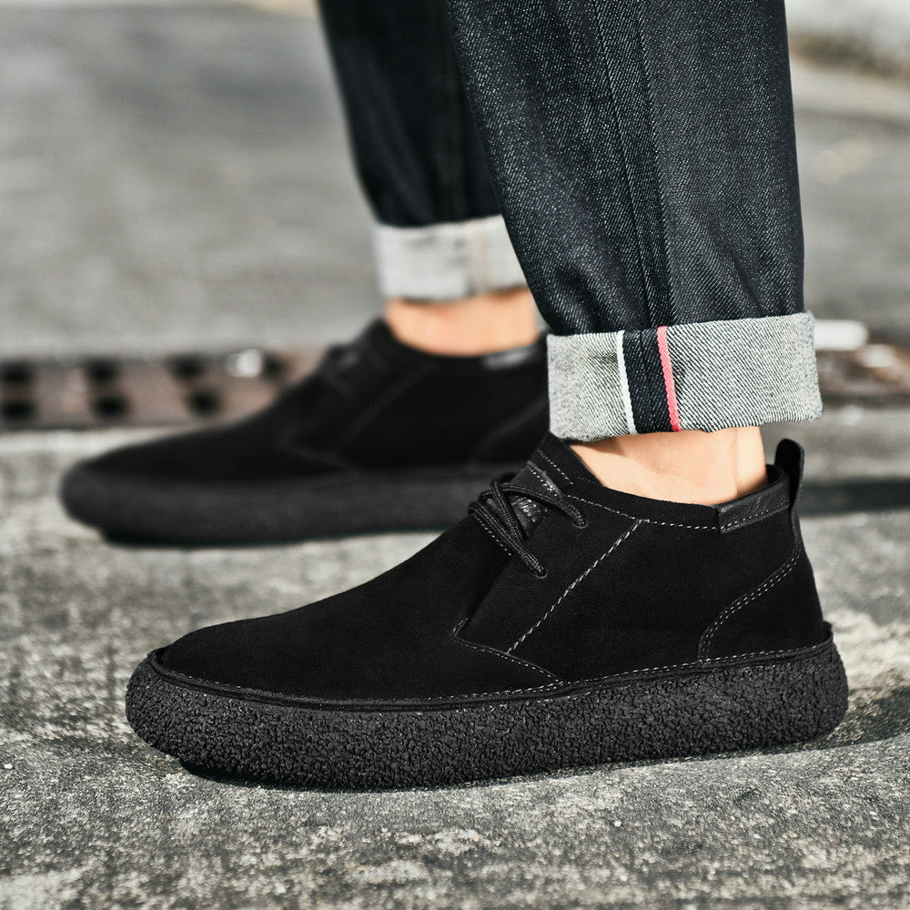 Chaussures montantes homme style décontracté urbain à lacets pour usage quotidien
