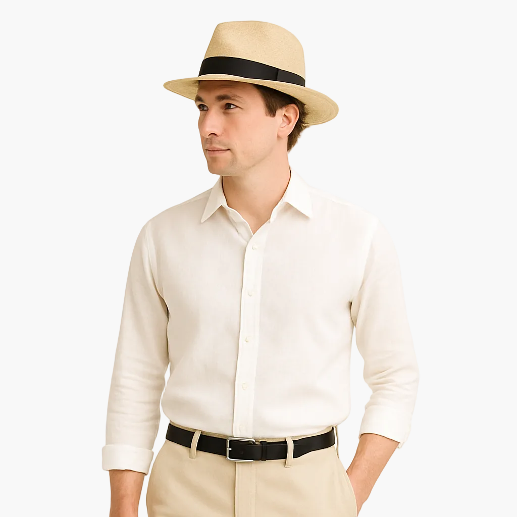 Cappello Panama Classico da Uomo – Eleganza Estiva e Stile Cittadino
