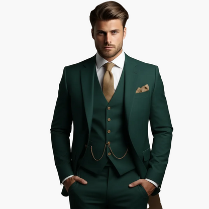 Abito uomo tre pezzi elegante stile moderno per occasioni formali e cerimonie