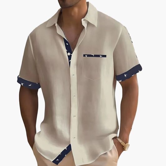 Chemise d'été décontractée pour homme, style moderne et élégant, idéale pour les sorties et les événements