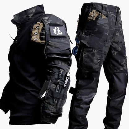 Taktiskt militärset för män – Jacka och byxa i mångsidig commando outdoor-stil