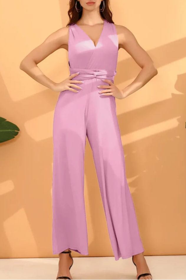 Hayley – Ärmlös jumpsuit med öppen rygg