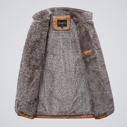 Giacca invernale uomo stile urbano con fodera calda e collo alto – Eleganza casual e comfort quotidiano