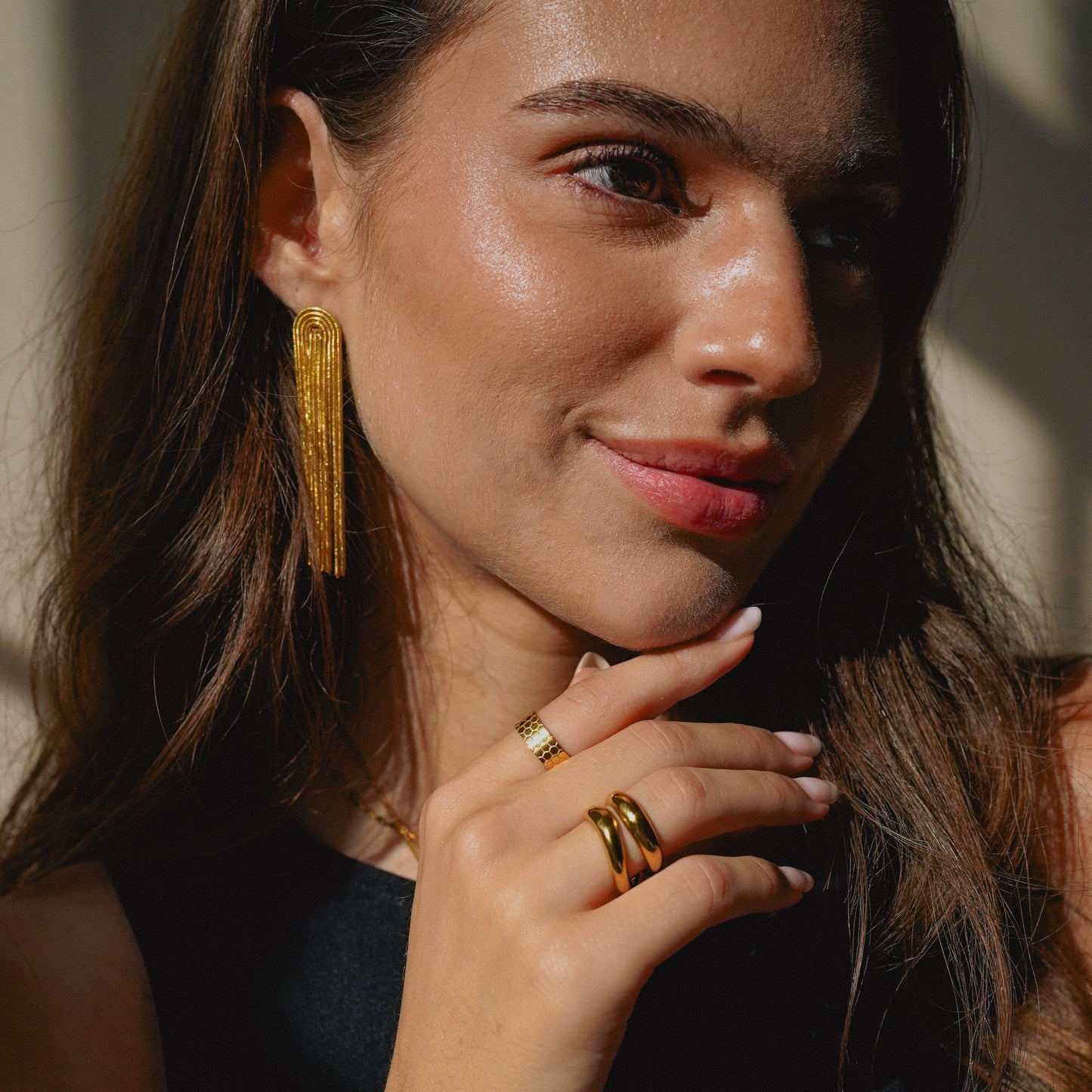 Caroline – Elegante Ohrringe mit Fransen und langem Quasten-Design