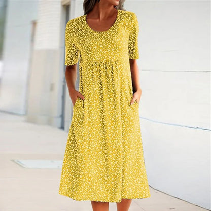 Robe à Encolure Dégagée pour Femme